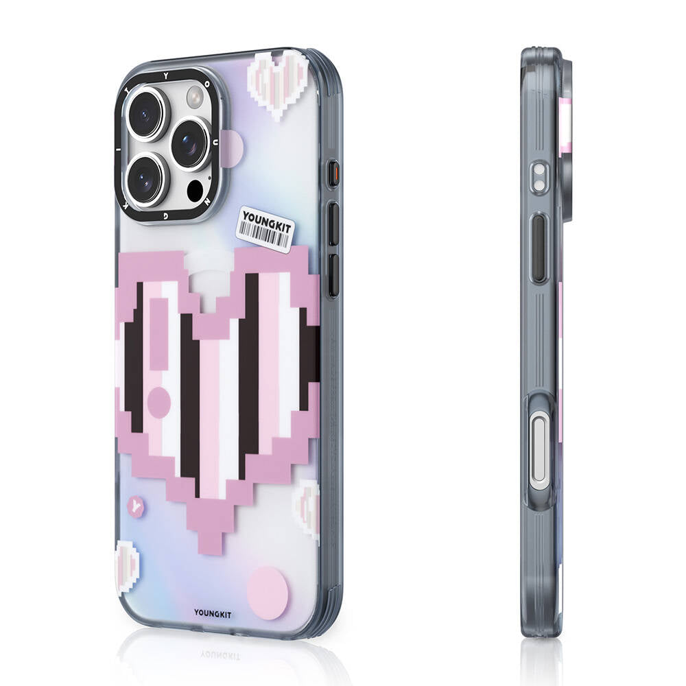 Youngkit Love Serisi iPhone 16 Pro M-safe Şarj Özellikli Kılıf Youngkit Love Serisi iPhone 16 Pro M-safe Şarj Özellikli Kılıf